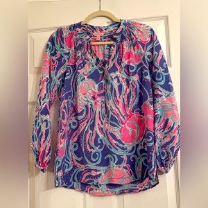 EUC Lilly Pulitzer Elsa Top Jellies Be Jammin XXS